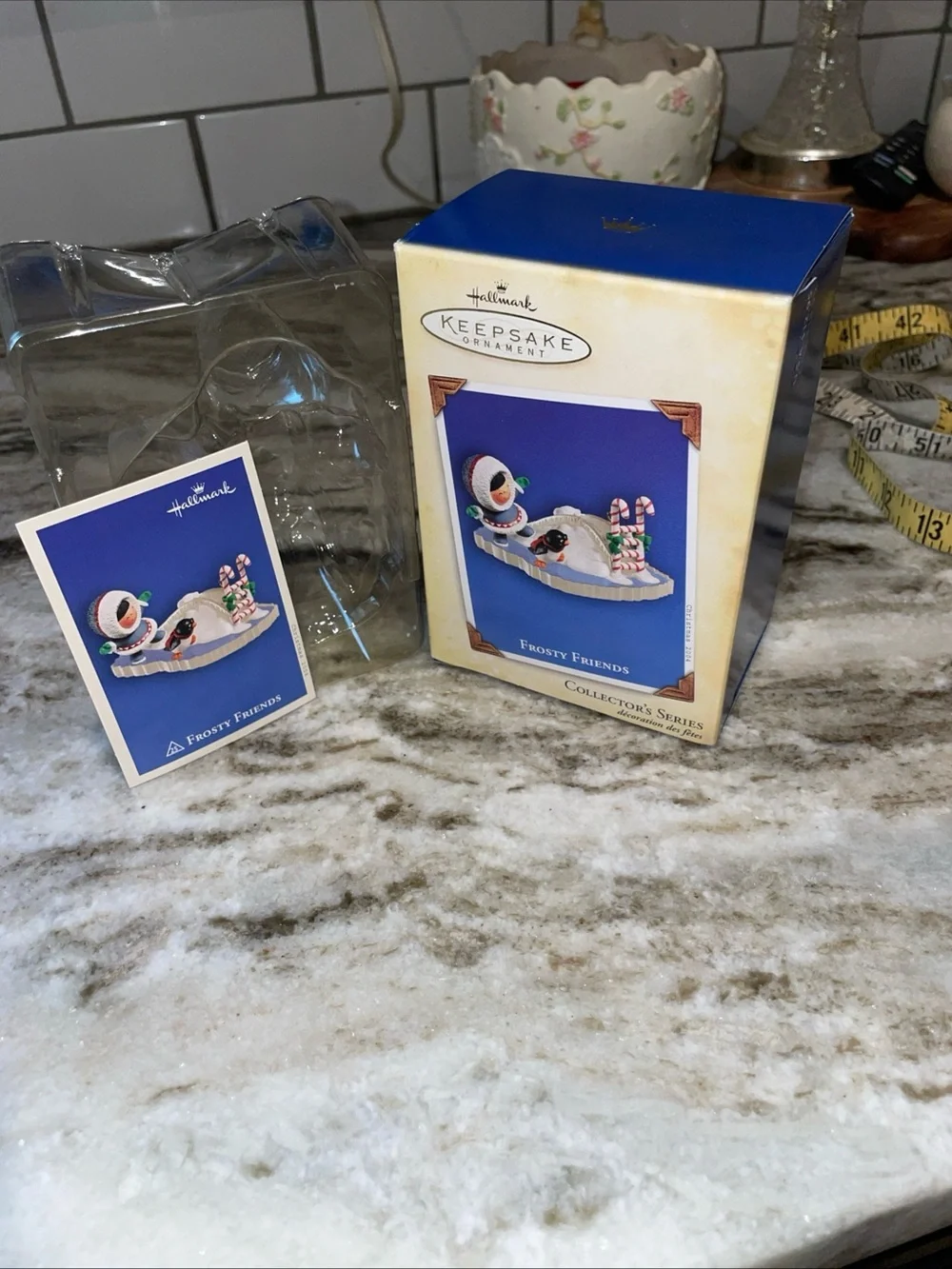 Frosty Friends 2004 #25 Eskimo Penguin Seal Hallmark Ornament - New In Box